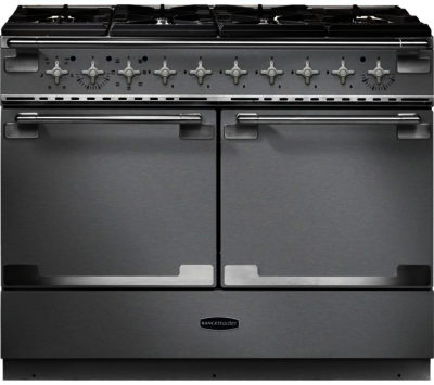 RANGEMASTER  Elise SE 110 Dual Fuel Range Cooker - Stainless Steel & Chrome